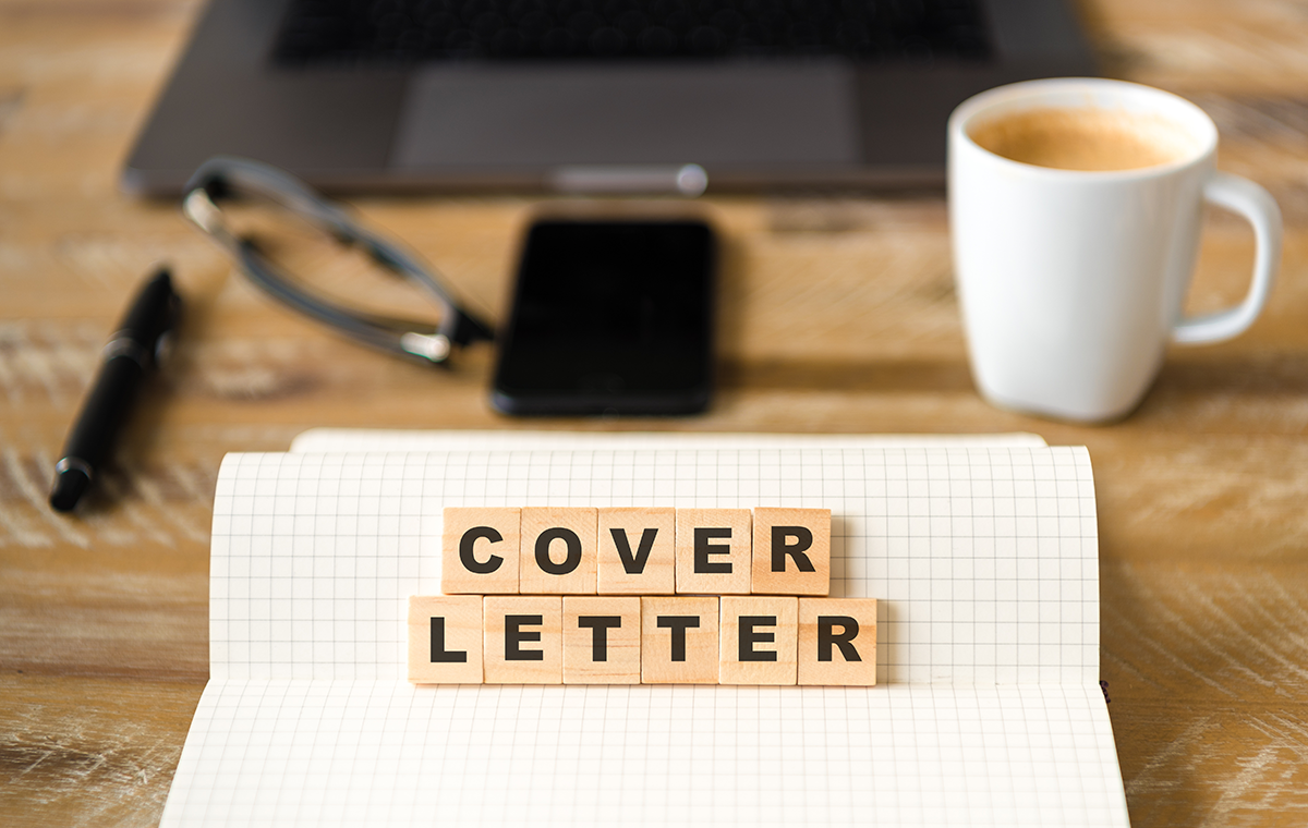 Cover Letter Spelled in Scrabble Letters