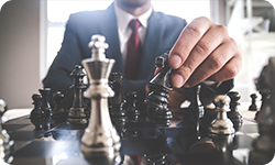 Strategic Executive Making Moves