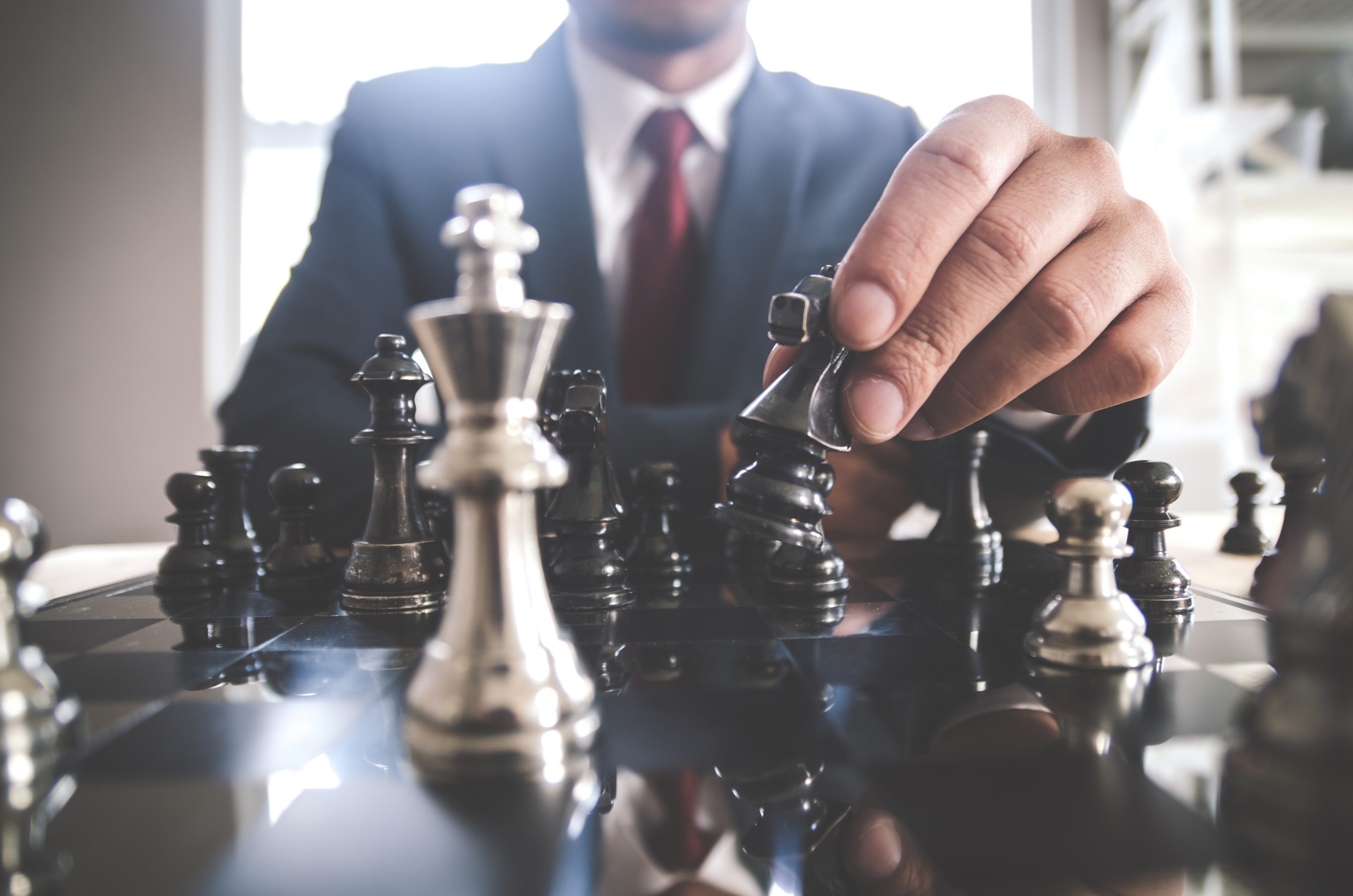 Strategic Executive Making Moves
